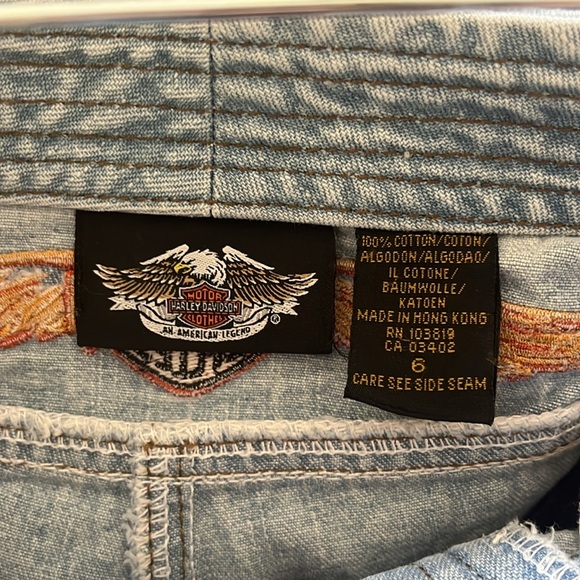 Y2K laced front jeans Harley Davidson - Picture 10 of 10